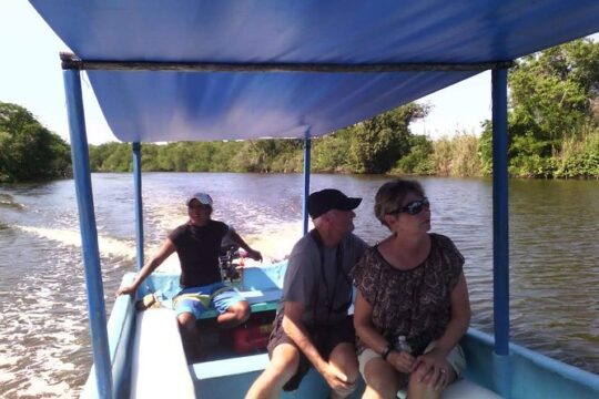 AfroMexican Village Lagoon Boat Ride Turtle Release Crocs Farm